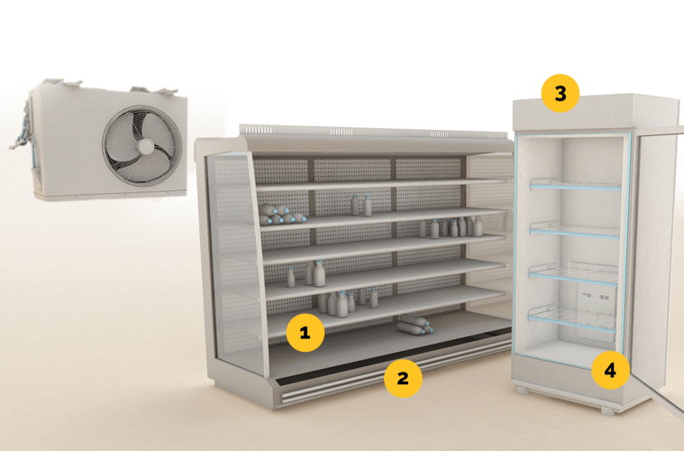 Plastic profile for the refrigeration industry